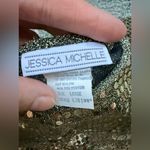Vintage 90s Jessica Michelle gold sequin cap sleeve top, size large Photo 7