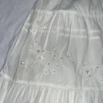 Arizona Jeans Y2K Vintage Low Rise L White Sequin Embellished Knee Length‎ Skirt Photo 2