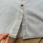 Happily Grey Blue Denim Midi Skirt Light Wash Button Front Size 25 Waist. NEW Photo 3