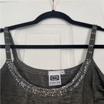 Johnny Was  Collection Vintage Silver Metallic Shimmer Sequin Slip Cami Dress Photo 4