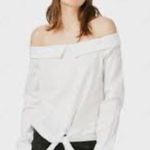 Romeo + Juliet Couture Elegant White Off-Shoulder Women's Top Photo 1