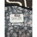 Saylor  Yael  one-shoulder top in a black and pink  floral print. Size XS Photo 10