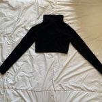 Divided Long Sleeve Crop Top Photo 3