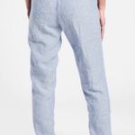 Athleta “Cabo Linen Jogger” Chambray Blue Pants Size 8 EUC Photo 1