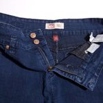 L.E.I High Rise Tatum Denim Stretch Jean Shorts 11 Juniors Dark Wash Indigo Photo 3