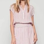 Rails Angelina Rose Stripe - Women’s XS Linen Blend Cap Sleeve Mini Dress Photo 0