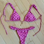 Pink Patterned Bikini BOTTOMS!! Photo 0