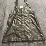 American Eagle American‎ Eagle Outfitters Black Leather Dress. Sz S Photo 8