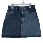 PacSun  black/charcoal jean mini skirt size 27‎ Photo 0
