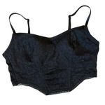 PINK Victorias Secret Bralette Small Lace Black Adjustable Cami Corset Brami Photo 0