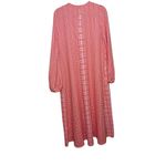Stine Goya Leila Plaid Midi Maxi Dress Sz. S Orange Photo 5