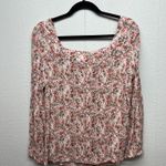 Angels Floral Cottagecore Garden Girl Romantic Gauzy Womens Flowy Top Large Pink Photo 6