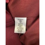 Roz & Ali  Women's Burgundy Casual Jacket Photo 3