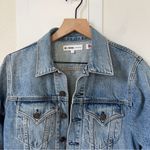 RE/DONE  Crop Denim Blue Jean Jacket Photo 3