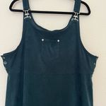 Eric Charles Pinafore Midi Overall Dress in Green Plus Size 1X Photo 2