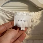 Sundays  White Ruffled Button Down Shirt Photo 1