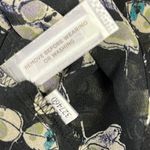 Loft Black White Floral Ruffle V Neck Lightweight Sleeveless Blouse Top Medium Photo 13