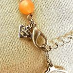 Cookie Lee Pink Beaded Silver Tone Link necklace Photo 5