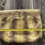 Vintage Pico Bello Genuine Boa Snake Skin Leather Shoulder Crossbody Purse Bag Brown Photo 8