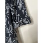 Susan Graver  Liquid Knit Floral Blazer Jacket Size 1X One Button Stretch Black Photo 2