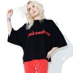 Dolls Kill /Daydream Nation “Don’t Touch Me” Black Graphic Tee Photo 0