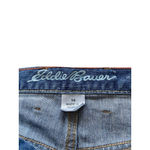 Eddie Bauer Boyfriend Star Print Cuffed Denim Shorts Blue Size 14 Summer Cottage Photo 2