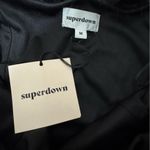 superdown NWT Black Feather Trim Strapless Mini Dress Size M Photo 9