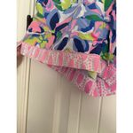 Lilly Pulitzer  Beach Shorts Womens Small Pink Blue Green Tropical Drawstring Photo 1
