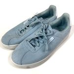Champion | Pastel Blue Faux Suede Low Top Lace Up Sneakers 8 Photo 0