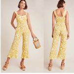 Faithfull the Brand Kasbah Jumpsuit in Jasmine Yellow Hestia Floral Size 4 Photo 2