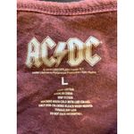 ACDC Band‎ Tee High Voltage Rock N Roll 1975 Red T Shirt SS Womens Large Soft Photo 3