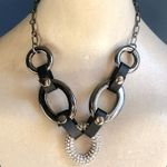 Urban Outfitters  NWT Black Silver Sparkly Rhinestones Statement Necklace Photo 1