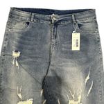 Good Wear Club Straight Leg Ripped Jeans in Light Blue, Size 3XL(22 Photo 1