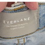 Everlane The Relaxed Straight Jeans Light Wash Cropped Length Capri Womens 23 Photo 4