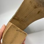 Urban Outfitters  Green Suede Leather Ankle Boots Stacked Heel Womens 8 Fall Photo 2