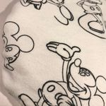 Disney Parks Mickey Print Velvet Hoodie White Red Medium Photo 6