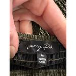 Emory park  Faux Leather Freen Textured Crop Top Size M Photo 3