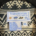 Transitionals by Komitor Tribal Blanket Jacket Aztec Western Black Size XL Photo 6