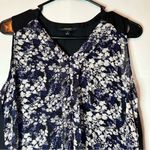Vera Wang Simply Vera  Black and White Floral Top Photo 2