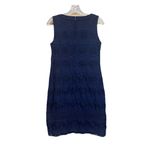 Talbots  Navy Eyelet Lace Shift Dress Blue Size 4 Nautical Classic Shower Church Photo 1
