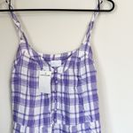 Abound NWT  Purple and White Shift Plaid V-Neck Dress - Size: Small Photo 2