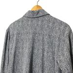 Athleta  Braiden Shirt Jacket Textured Black White Women’s Size XS Oversized Laye Photo 6