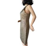 Trina Turk metallic zigzag jacquard cocktail dress size 2 Photo 10