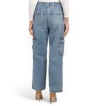 BLANK NYC  Women’s high rise Cargo Jeans in blue size Small Photo 10