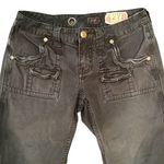 Free People Gray 051 Soot Cargo Capri Pants Photo 3