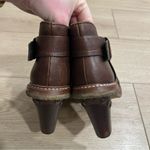 Anthropologie Schuler & Sons  Brown Leather Studded Heeled Ankle Boot Size 6 Photo 6