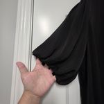 ODDY Women's Plus Satin Blouse Loose Fit Black Size 3x Holiday Christmas Party Photo 4