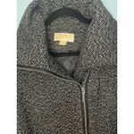 Michael Kors Michael‎ Kors Women's Tweed Moto Jacket Full Zip Buckle Belted Coat, Size 10 Photo 2