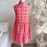 J Marie The Scarlette Sleeveless Floral Ruffle Neck Dress Orange Photo 6