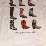 SheIn Cowboy boot  tshirt Photo 0